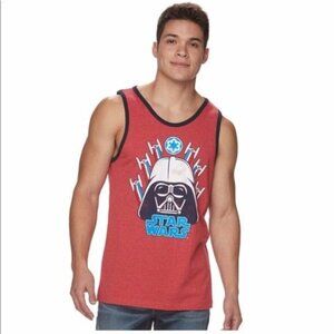 Star Wars Force of July Tank Top Red Men's SMALL